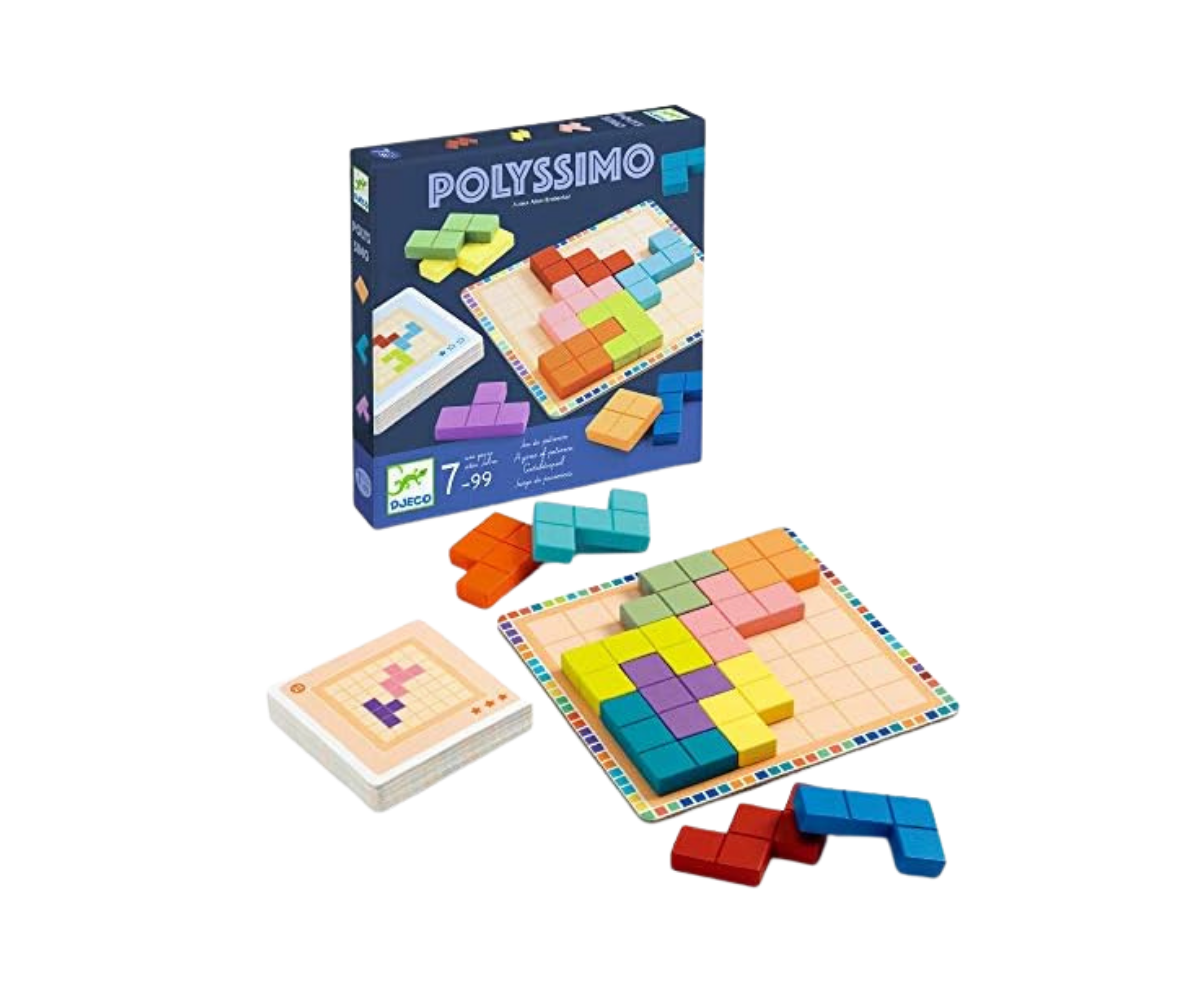 Djeco Polyssimo – Juego de lógica y construcción con piezas geométricas (7+ años)