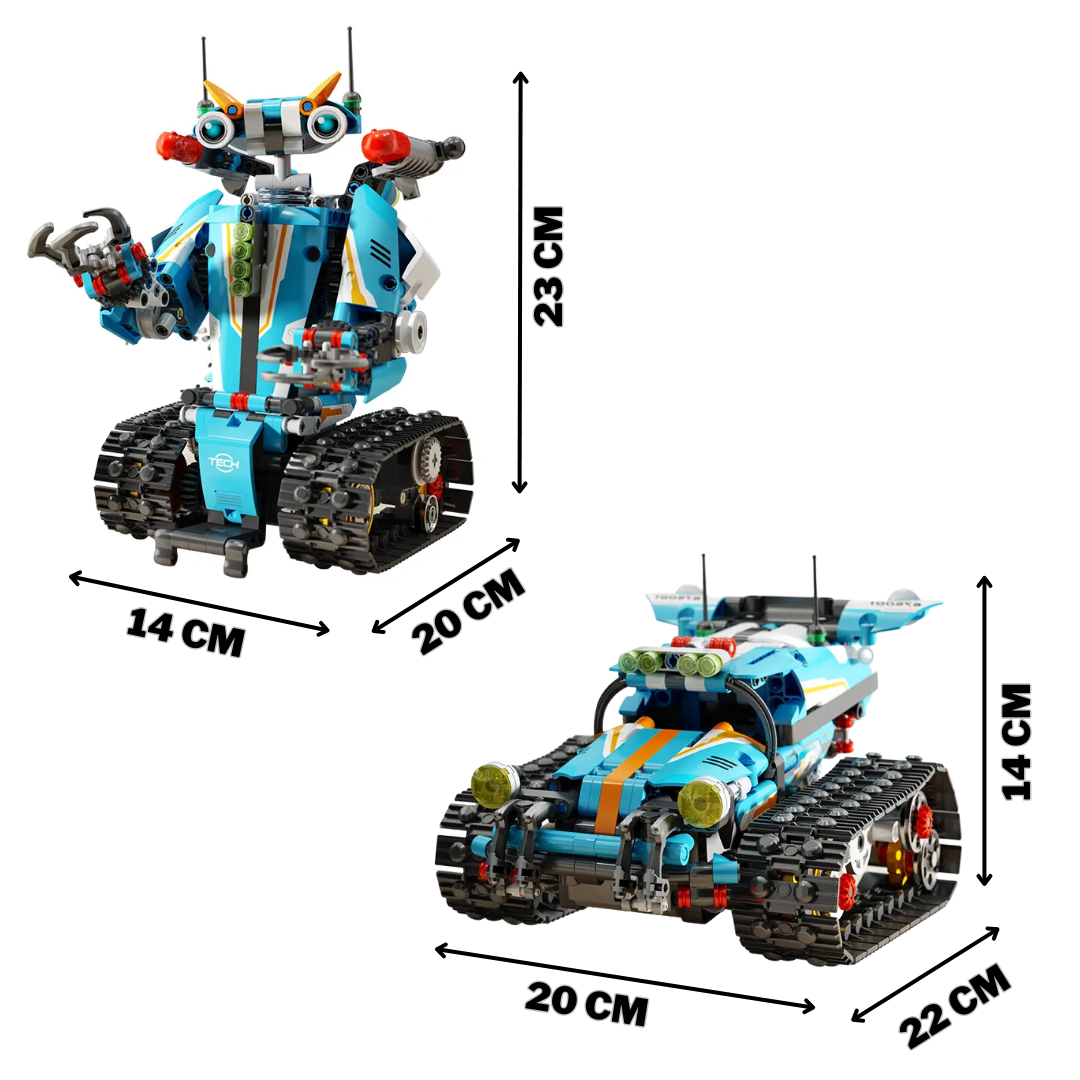 Panlos Azul – Set de Construcción Robot 2 en 1