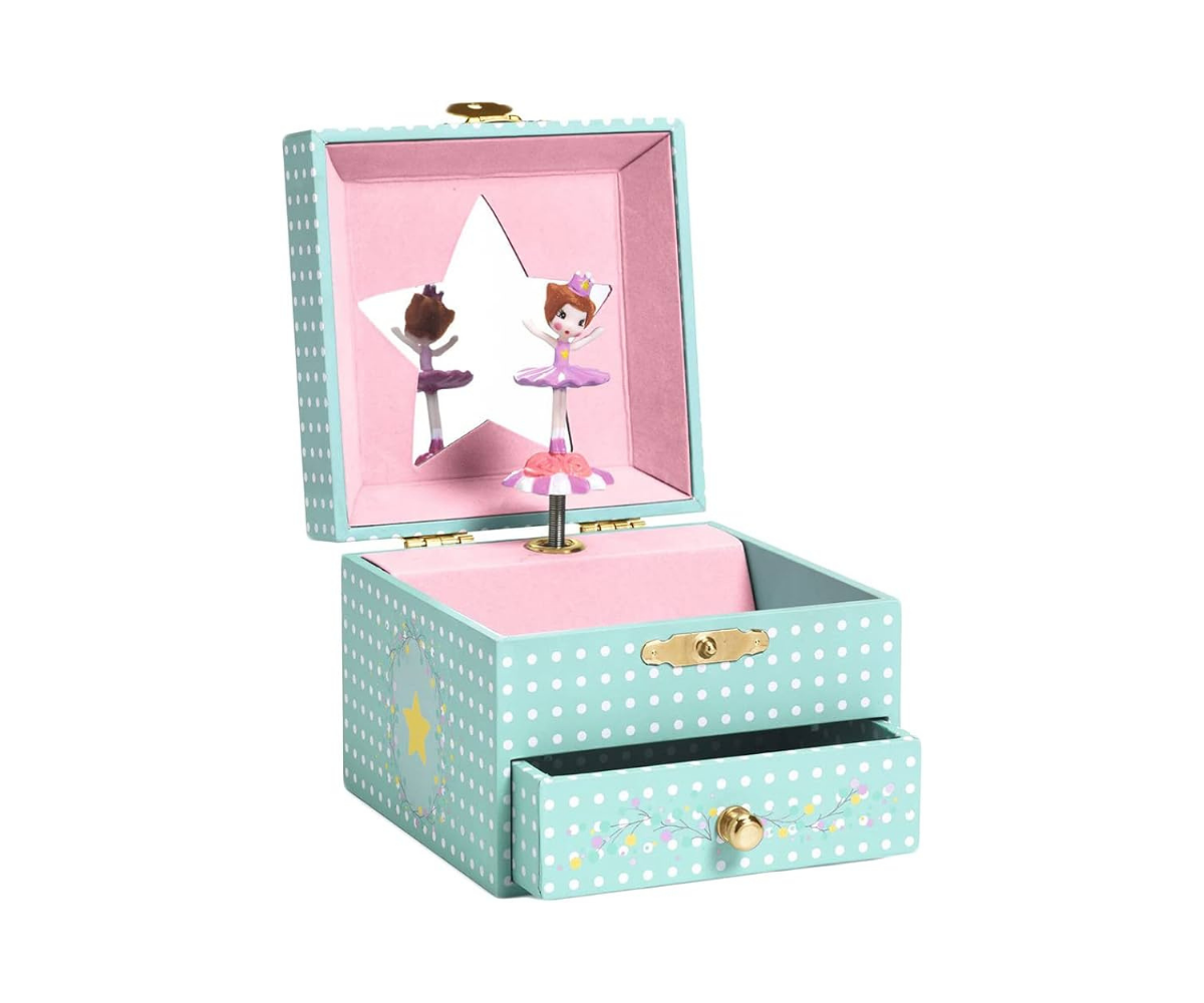 Caja de música infantil con bailarina – Joyero musical con figura giratoria
