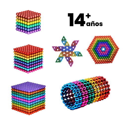 Bolas Magnéticas 5mm de Colores – 216, 512 o 1000 Piezas para Construcción Creativa