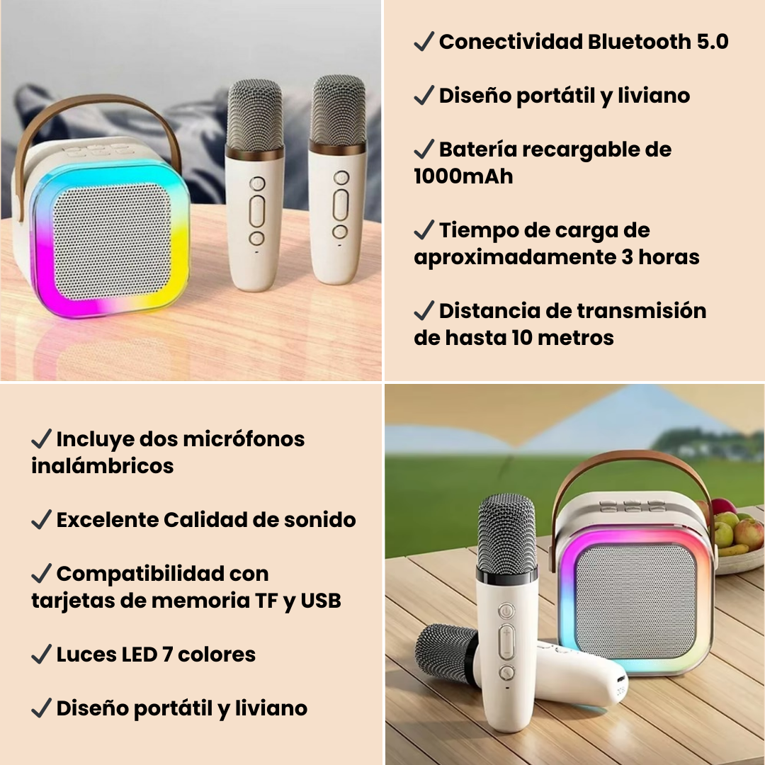 Altavoz + 1 Micrófono con Bluetooth (I)