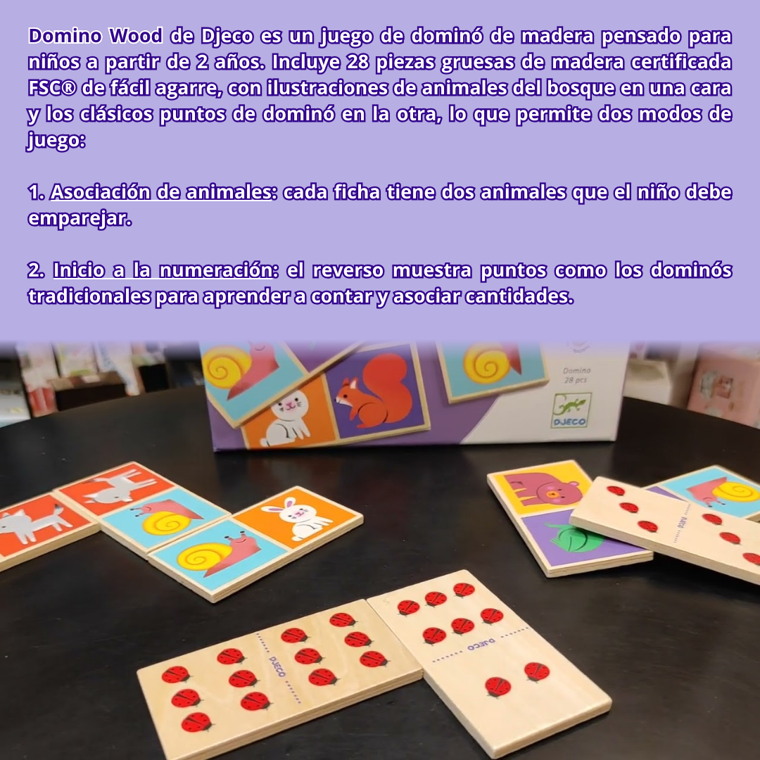 Juego - Domino wood