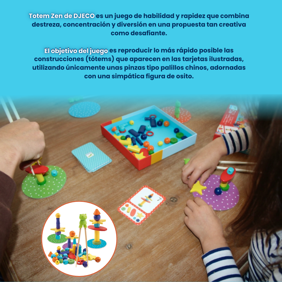 Djeco Totem Zen – Juego de construcción y equilibrio para niños a partir de 6 años