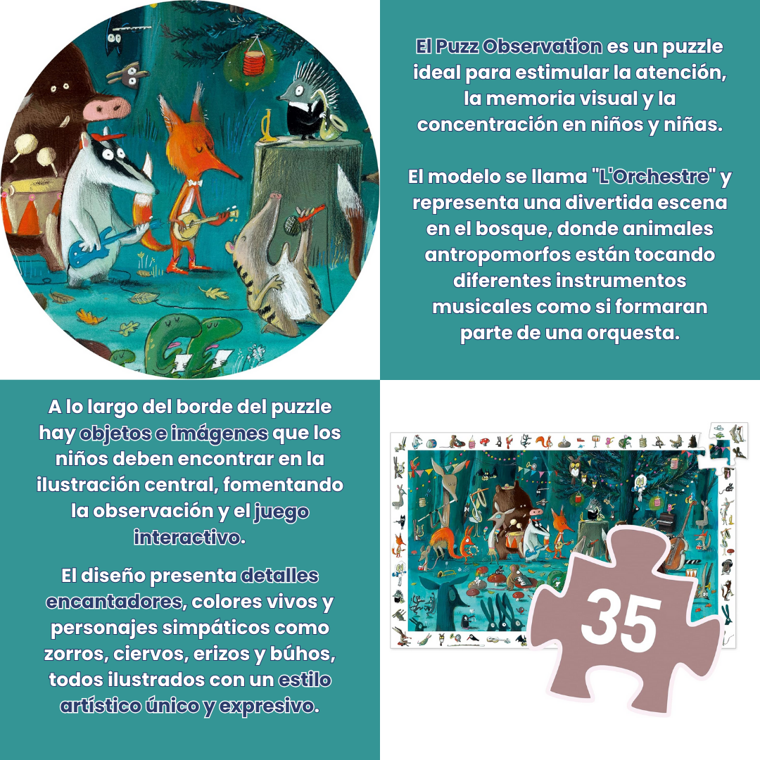 Puzzle - observación "La orquesta" 35 PCS