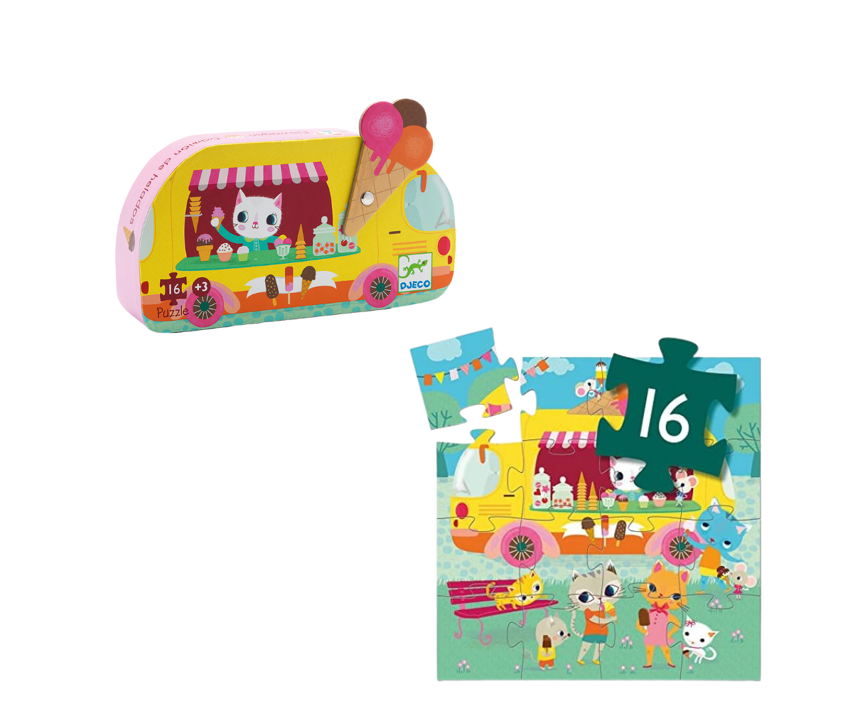 Puzzle - Camión de helados 16 PCS