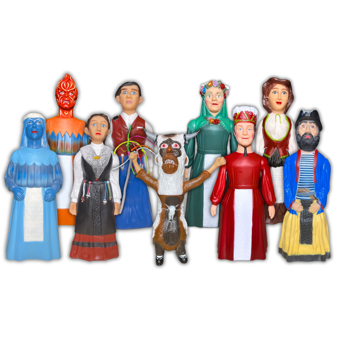 Colección Completa de Gigantes – Tradición Vasca en Miniatura