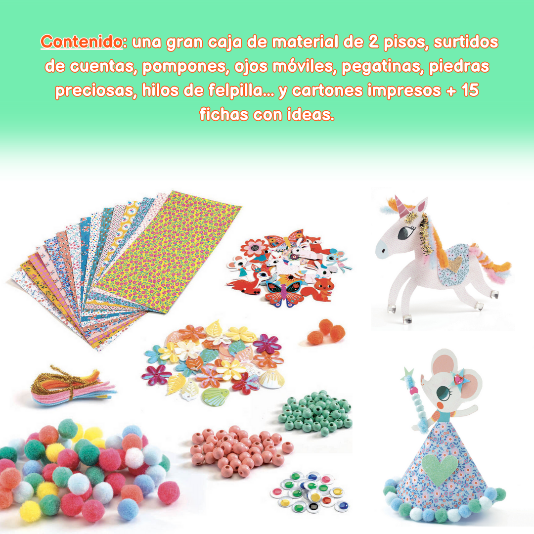 Set creativo “Kreativbox” – Manualidades para niños y niñas a partir de 5 años