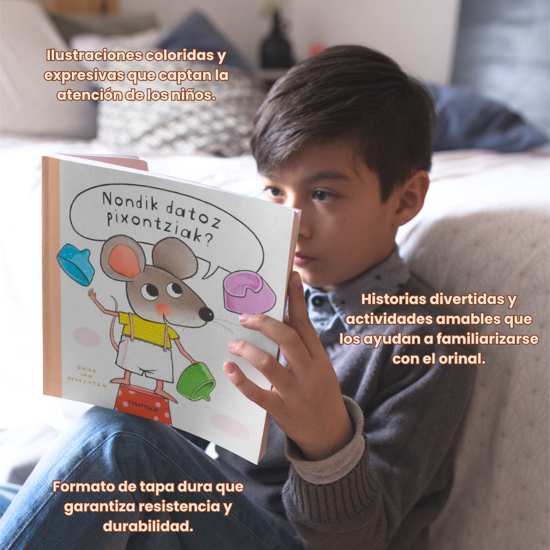 Libro “Nondik datoz pixontziak?” en euskera – Cuento divertido para dejar el pañal