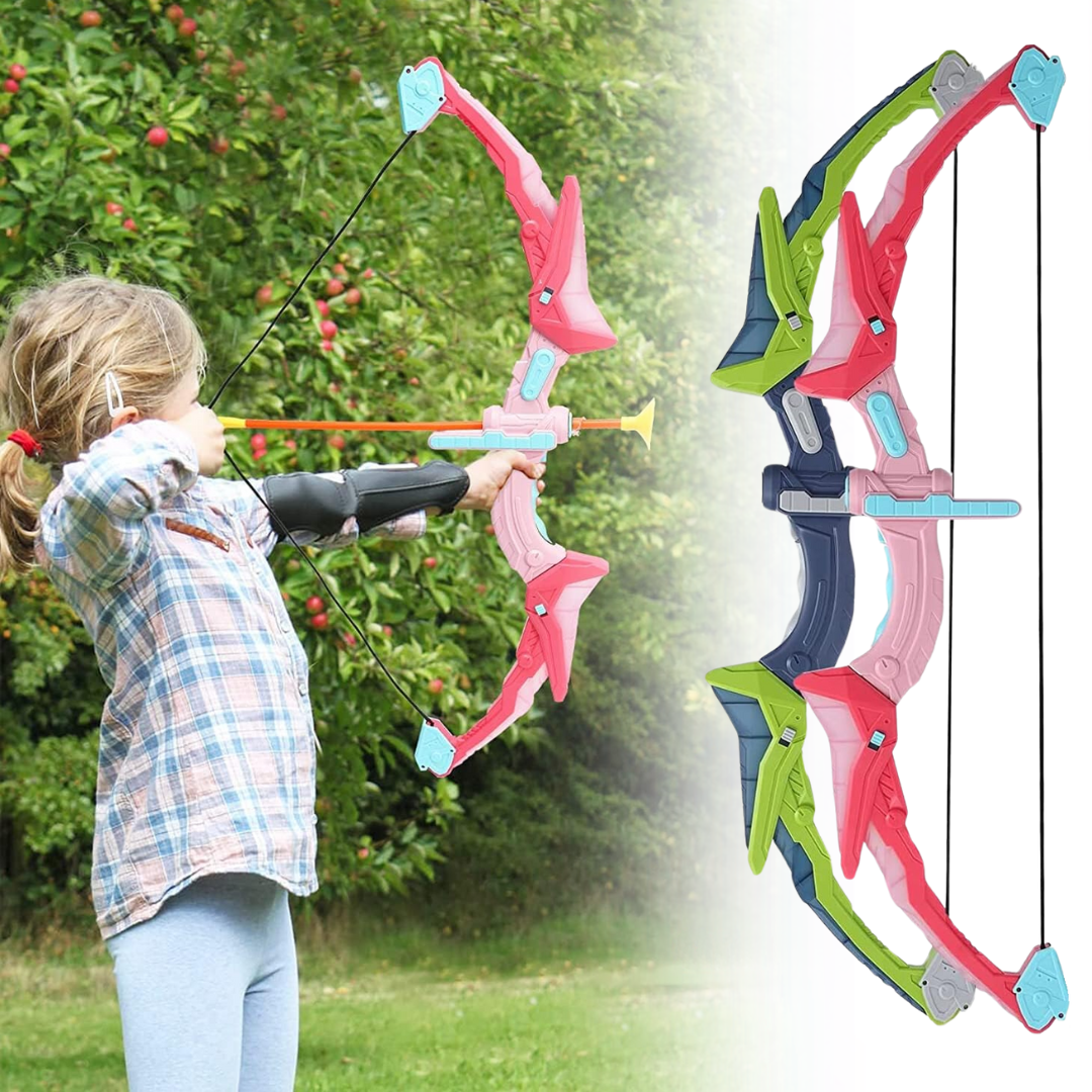Juego de Arco con Flechas LED – Diversión Activa y Segura para Niños