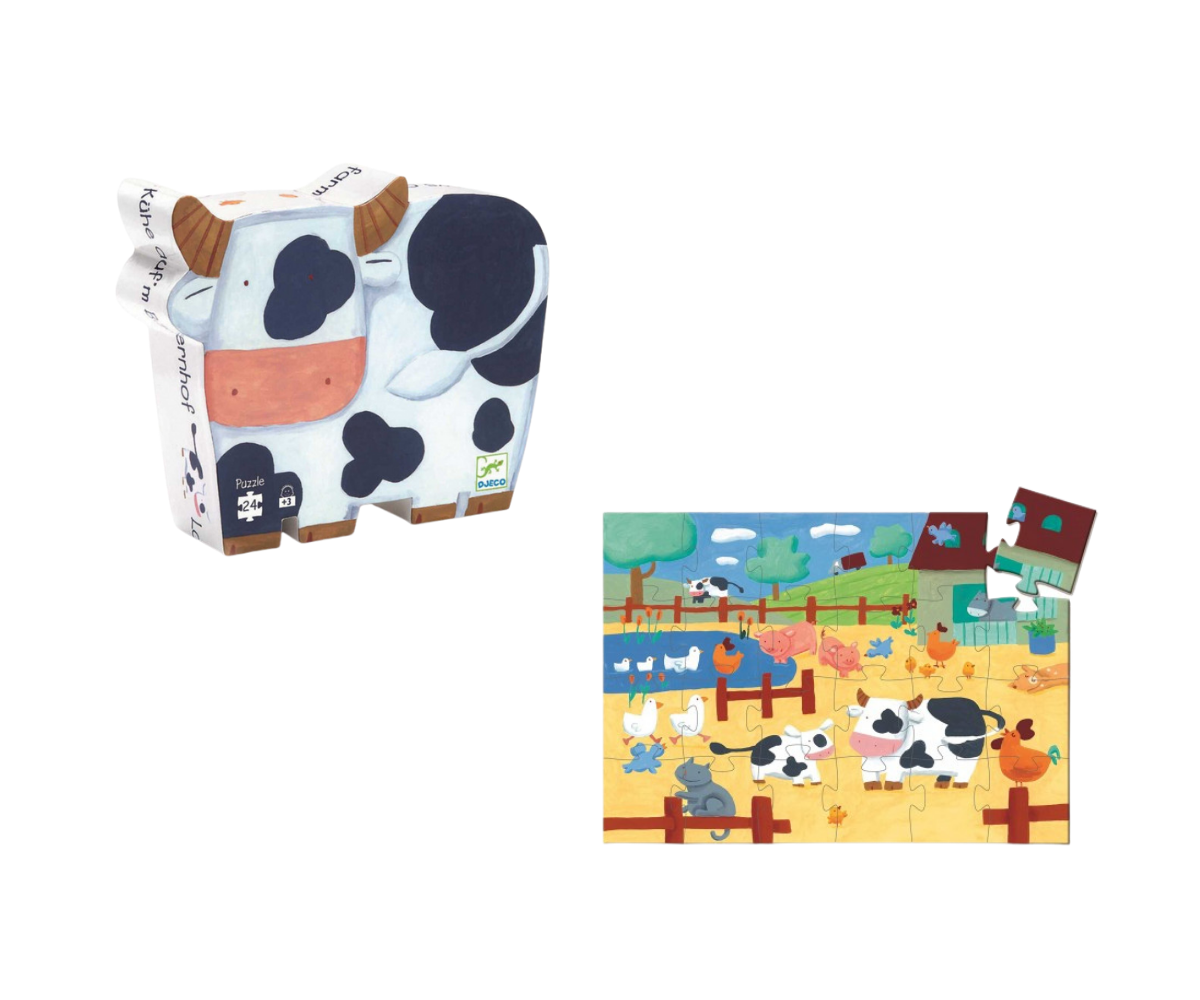 Puzzle "Las vacas en la granja" 24 PCS