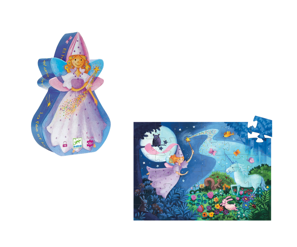 Puzzle "El hada y el unicornio" 36 PCS