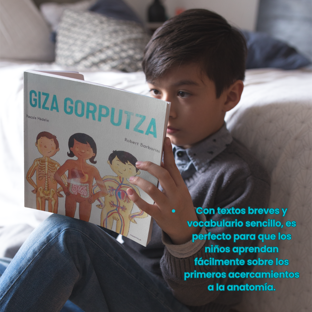 Libro “Giza gorputza” en euskera – Descubre el cuerpo humano para niños