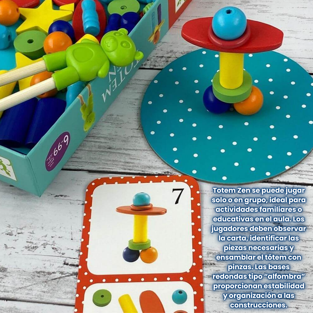 Djeco Totem Zen – Juego de construcción y equilibrio para niños a partir de 6 años