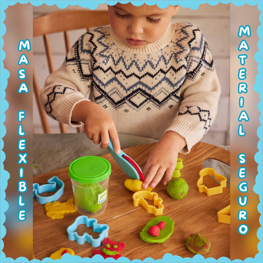 Djeco Kit plastilina para niños – Set creativo clásico +18 meses