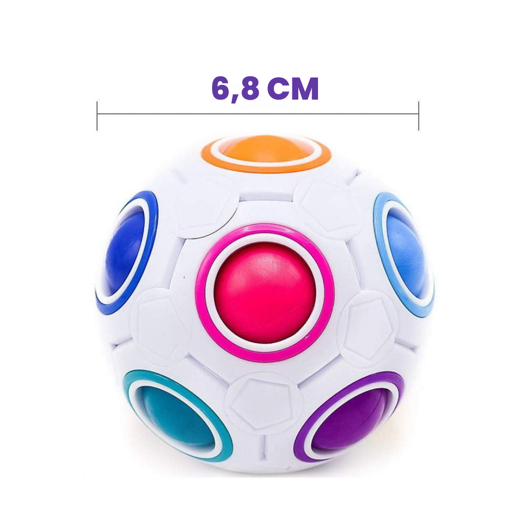 Rainbow Magic Ball – Pelota Puzzle Educativa para Niños