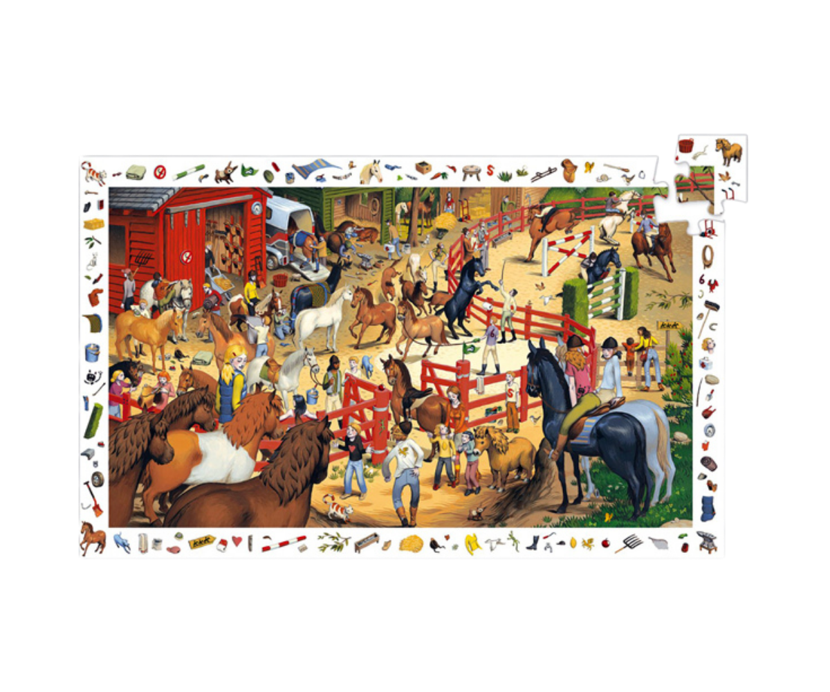 Puzzle - observación "Equitación" 36 PCS