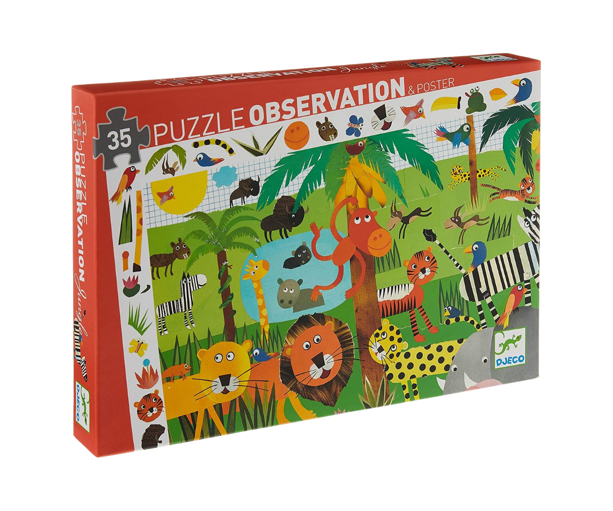 Puzzle - observación "La jungla" 35 PCS