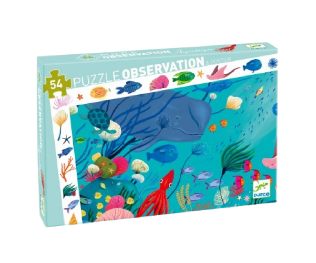 Puzzle - observación "Acuático" 54 PCS
