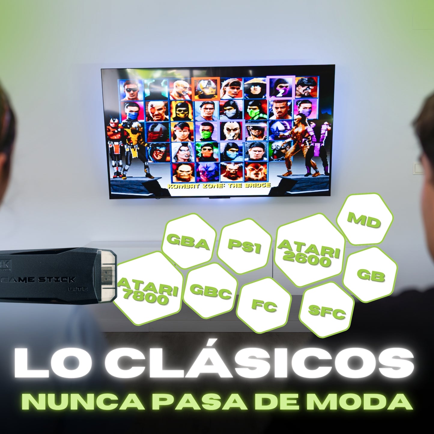 Consola Retro 4K Nostalgic™ – 20.000 Juegos + 2 Mandos Inalámbricos