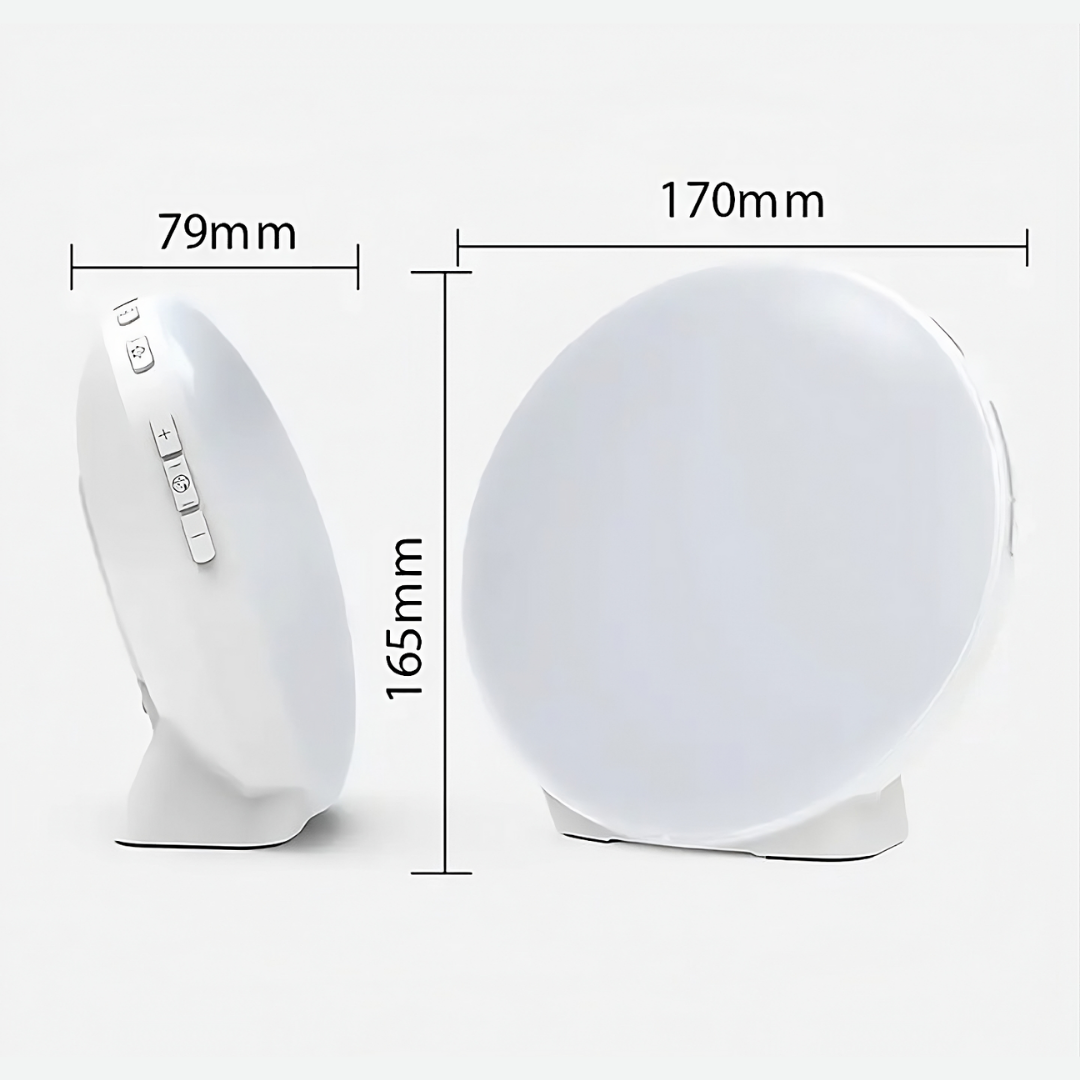 Lámpara Despertador con Luz Natural y Alarma Gradual – Luz Ambiental Multicolor