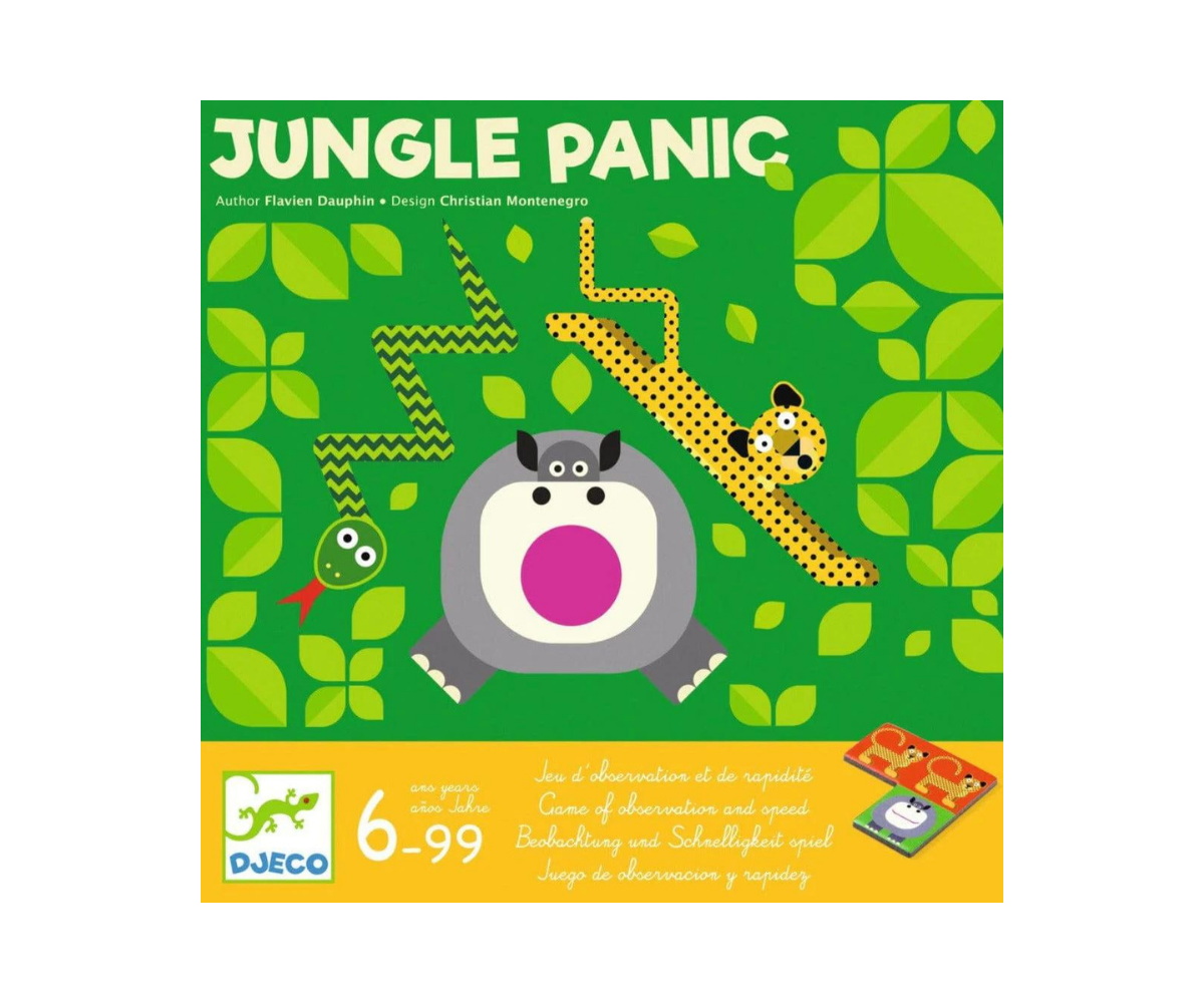 Djeco Jungle Panic – Juego de observación y velocidad para niños y niñas a partir de 6 años