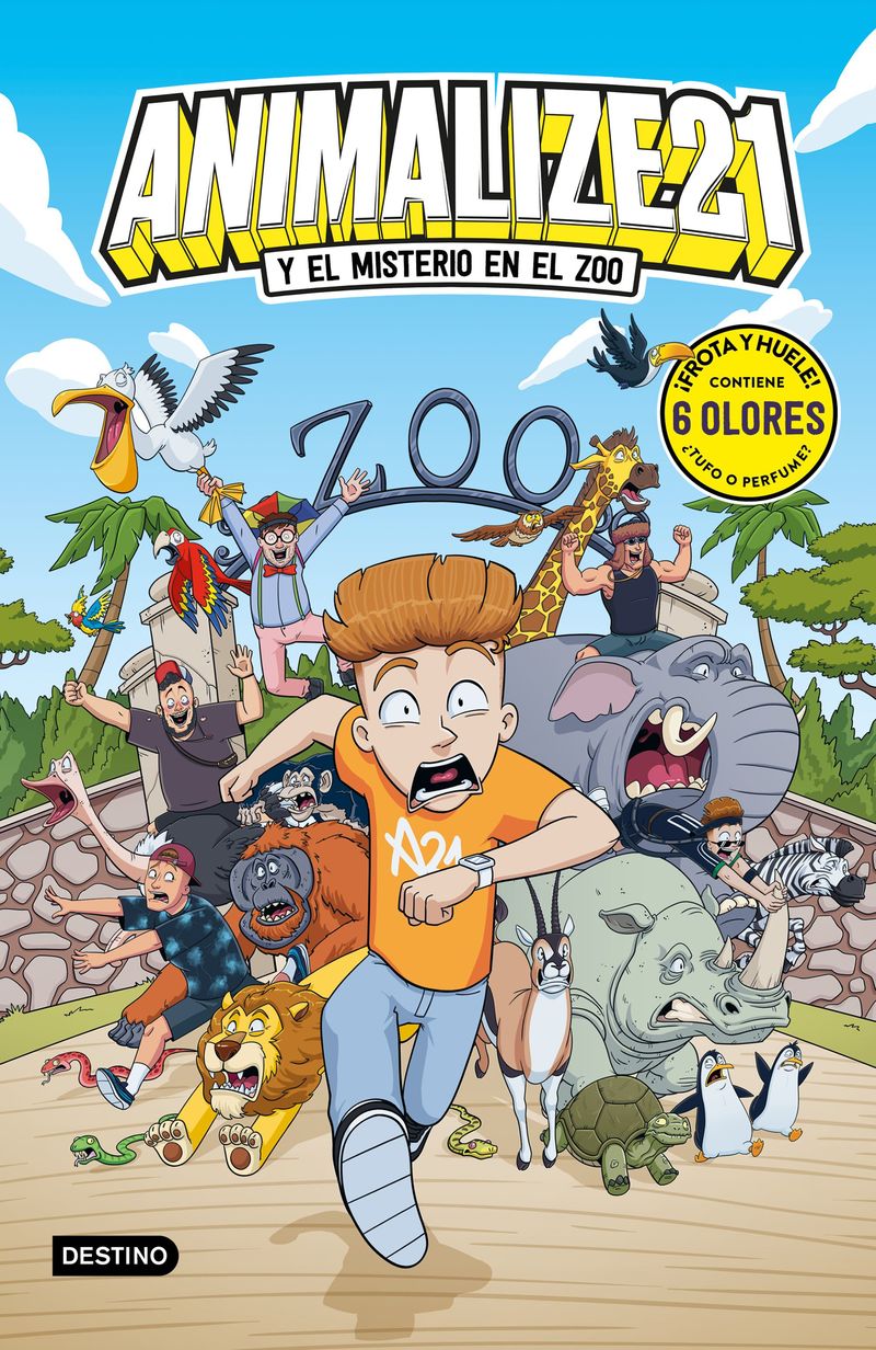 Animalize 21 2 - Animalize Y El Misterio En El Zoo - Libro Con Olores