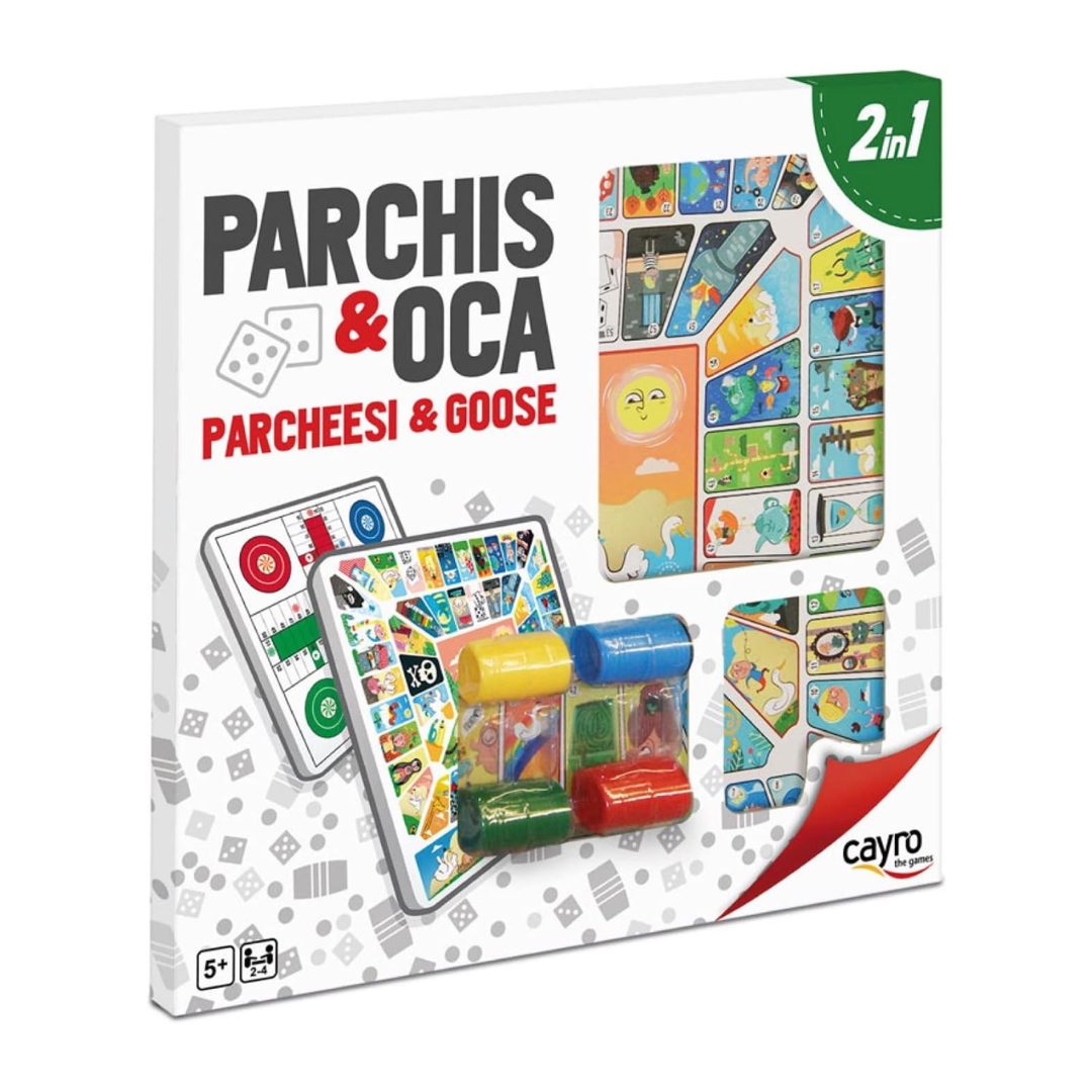 Parchís y Oca 2 en 1 – Juego de Mesa Infantil de Cayro