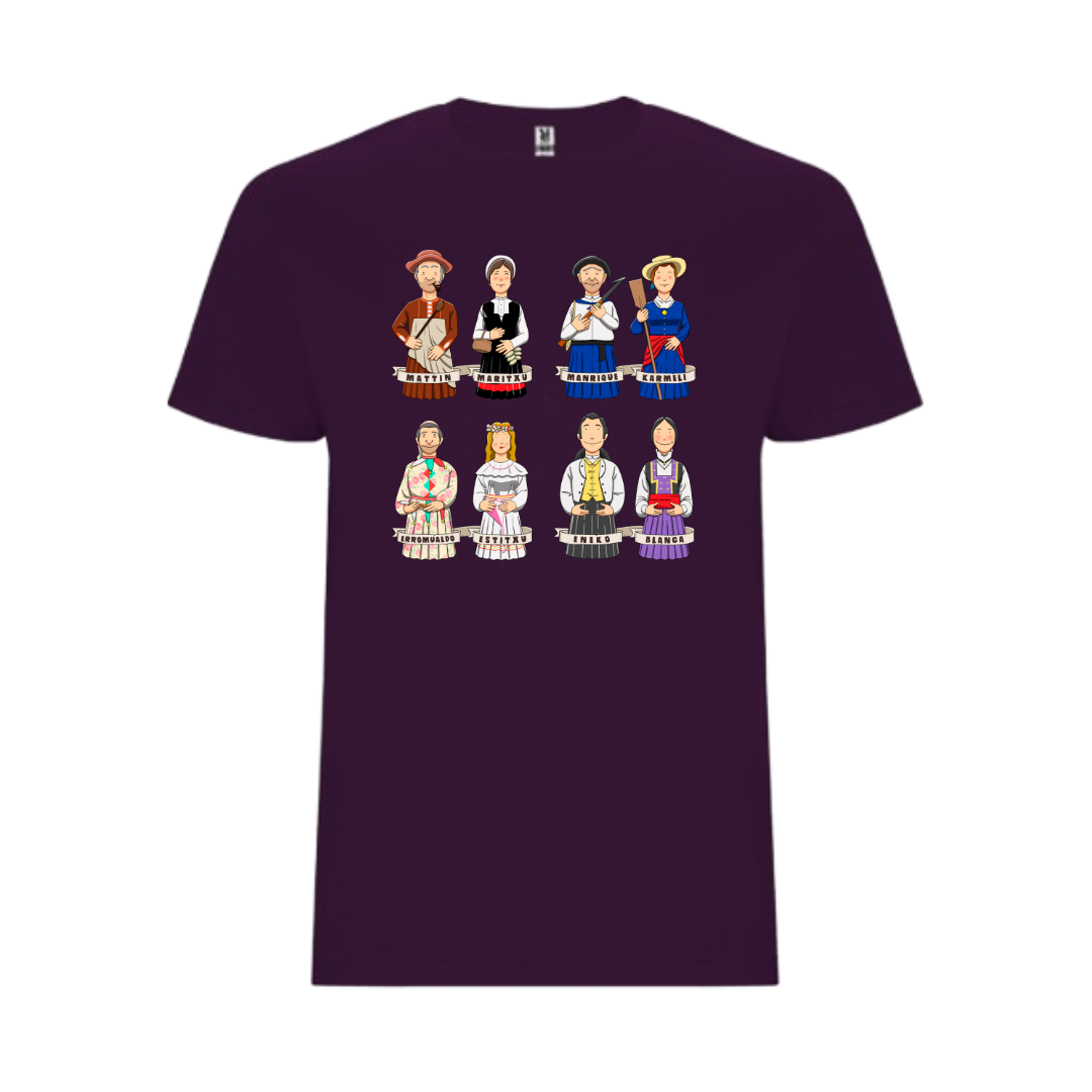 Pack Camiseta + Libro "Donostiako Erraldoiekin Oporretan" (Euskera)