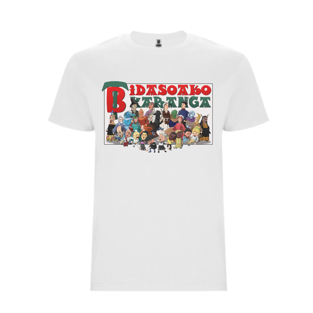 Pack Camiseta + Libro "Maialen eta Xanti Lagun Artean" (Euskera)