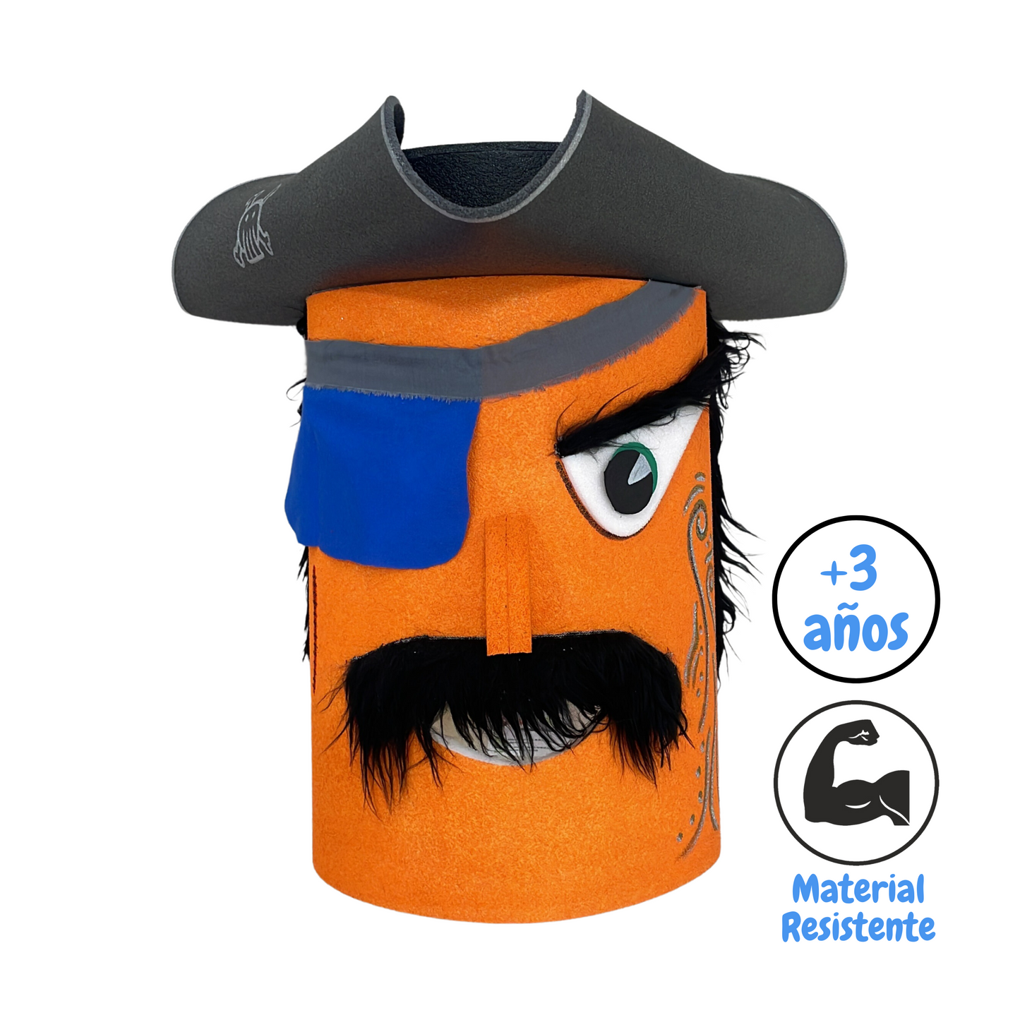 Cabeza de Cabezudo Pirata – Tradición y Aventura para Peques