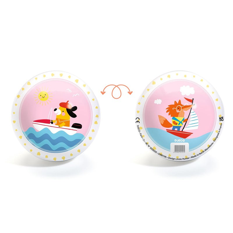 Pelota Love boat Ø 12 cm – Pelota infantil ilustrada – Kulturdenda
