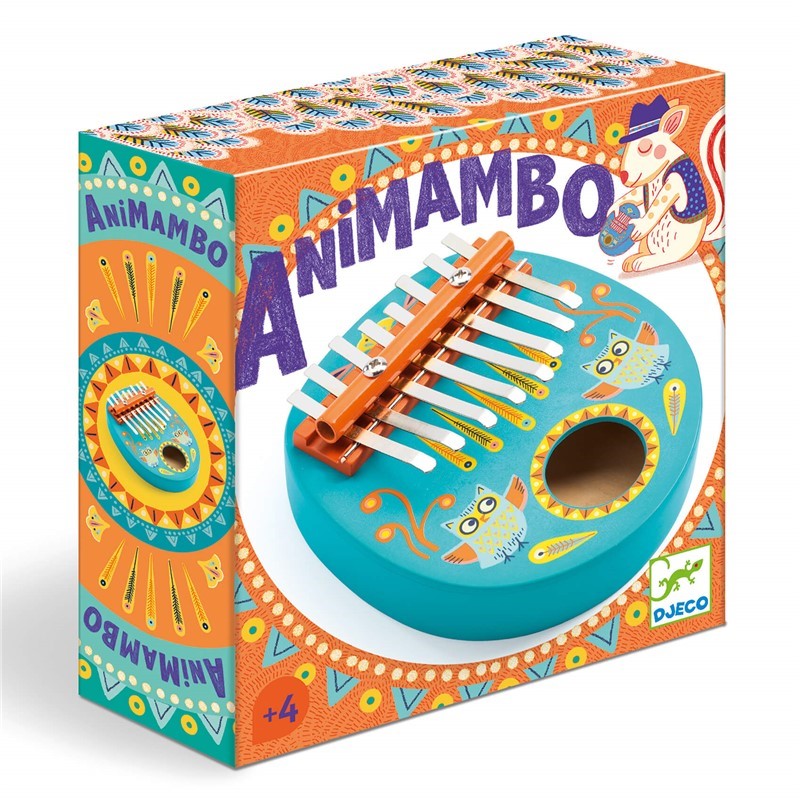 Animambo – Kalimba infantil de madera con 8 notas