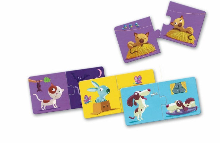 Puzzle educativo dúo Contrarios – Juego infantil de aprendizaje