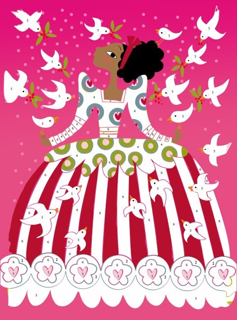 Cuadros de purpurina Vestidos – Kit creativo infantil