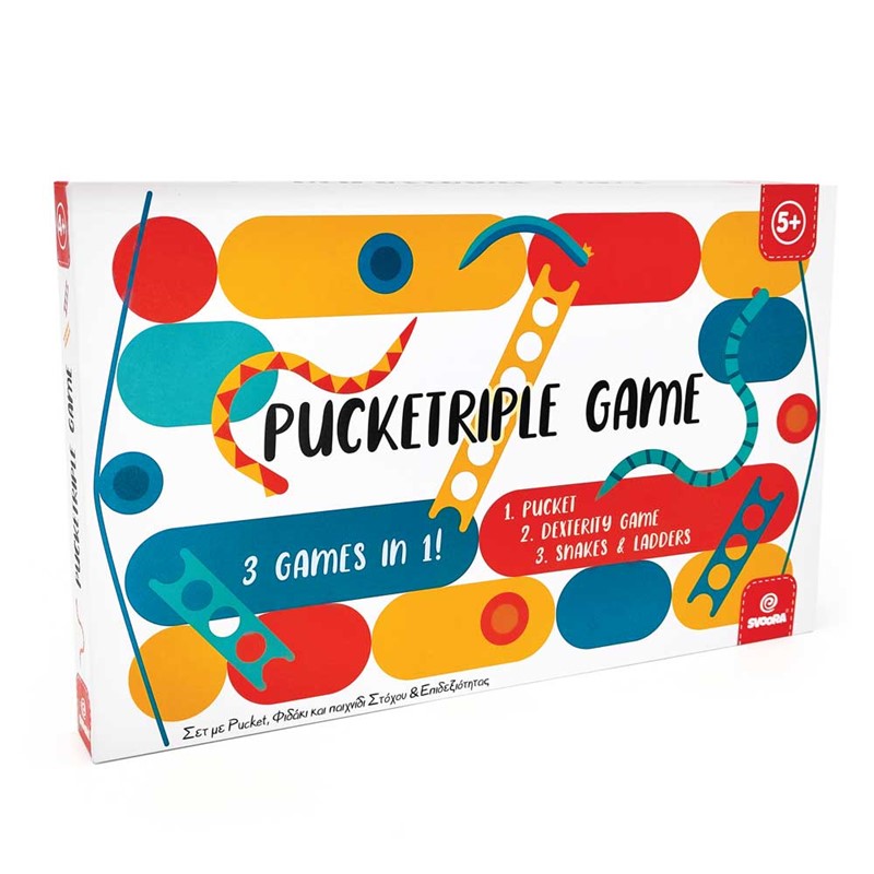 PuckeTriple Game – Juego de mesa 3 en 1 – Kulturdenda