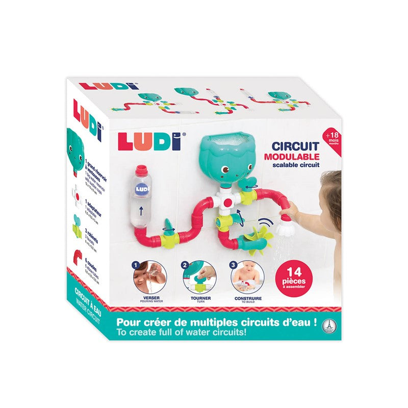 Circuito de agua Ludi – Juego de baño interactivo