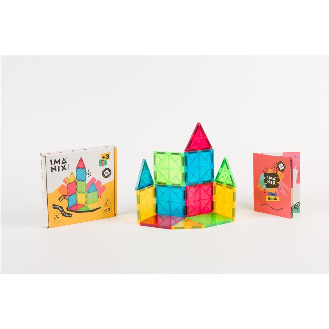 Imanix Classic – Juego de construcción magnético (12 piezas)