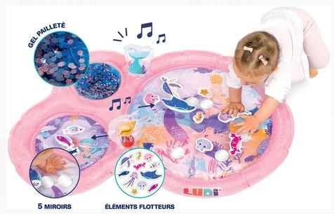 Área de juego sirena Ludi – Alfombra acuática sensorial