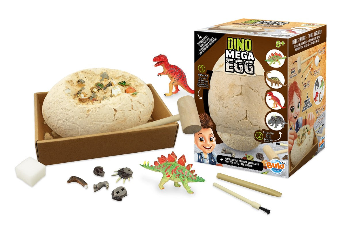 Huevo gigante dinosaurio Buki kit excavación