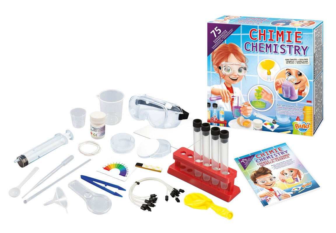 Buki Química 75 experimentos – Kit de ciencias infantil – Kulturdenda