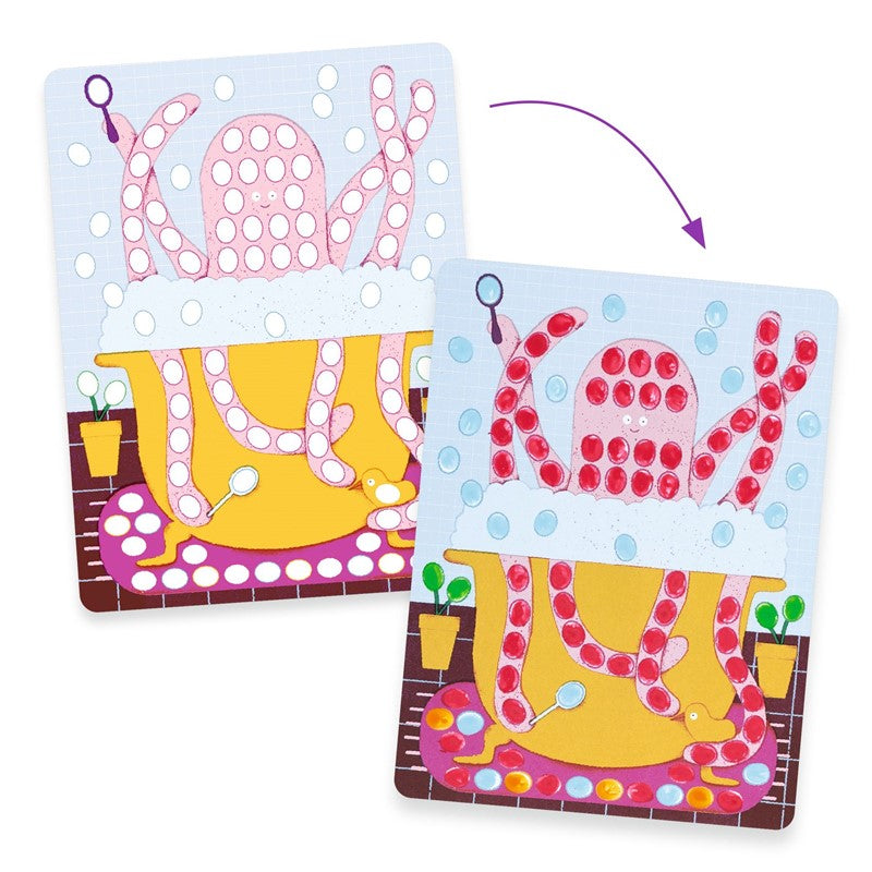 Pintura de dedos Puntos y peces – Kit de pintura infantil – Kulturdenda