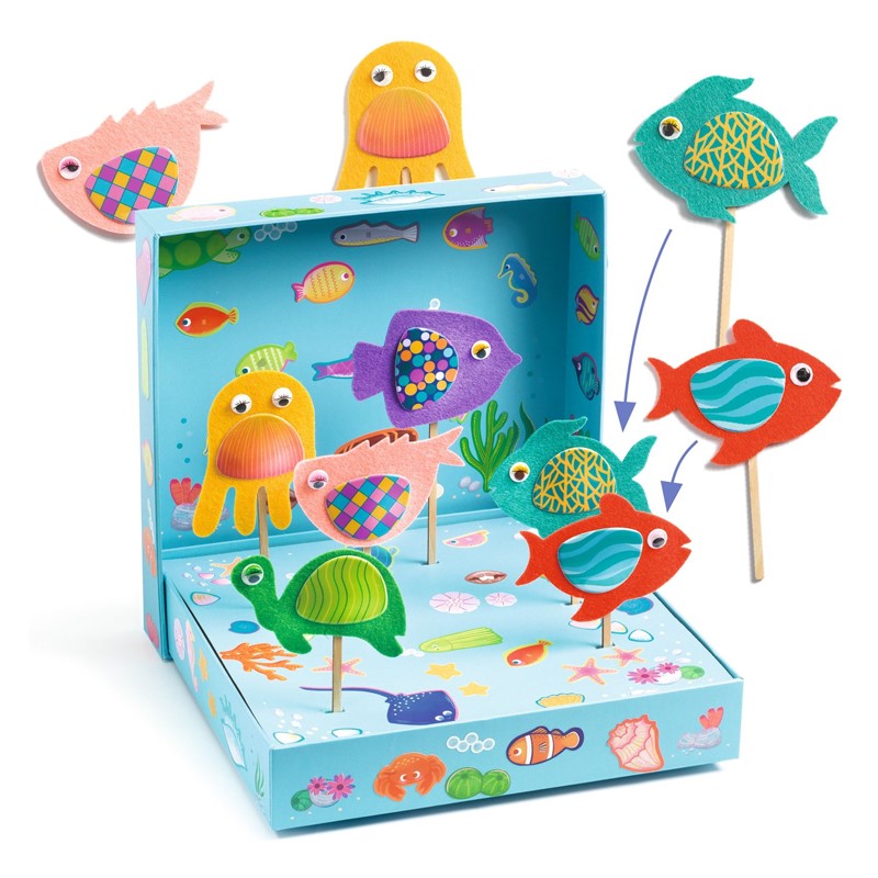 Collage Acuario feliz – Kit de collage infantil – Kulturdenda