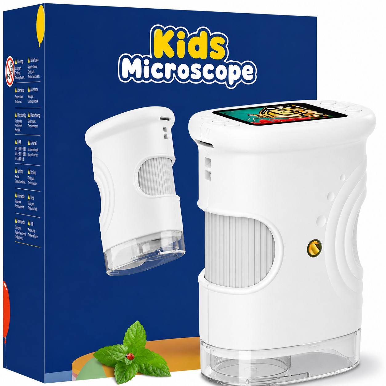 Microscopio Digital Infantil con Pantalla — Explora el Mundo en Detalle