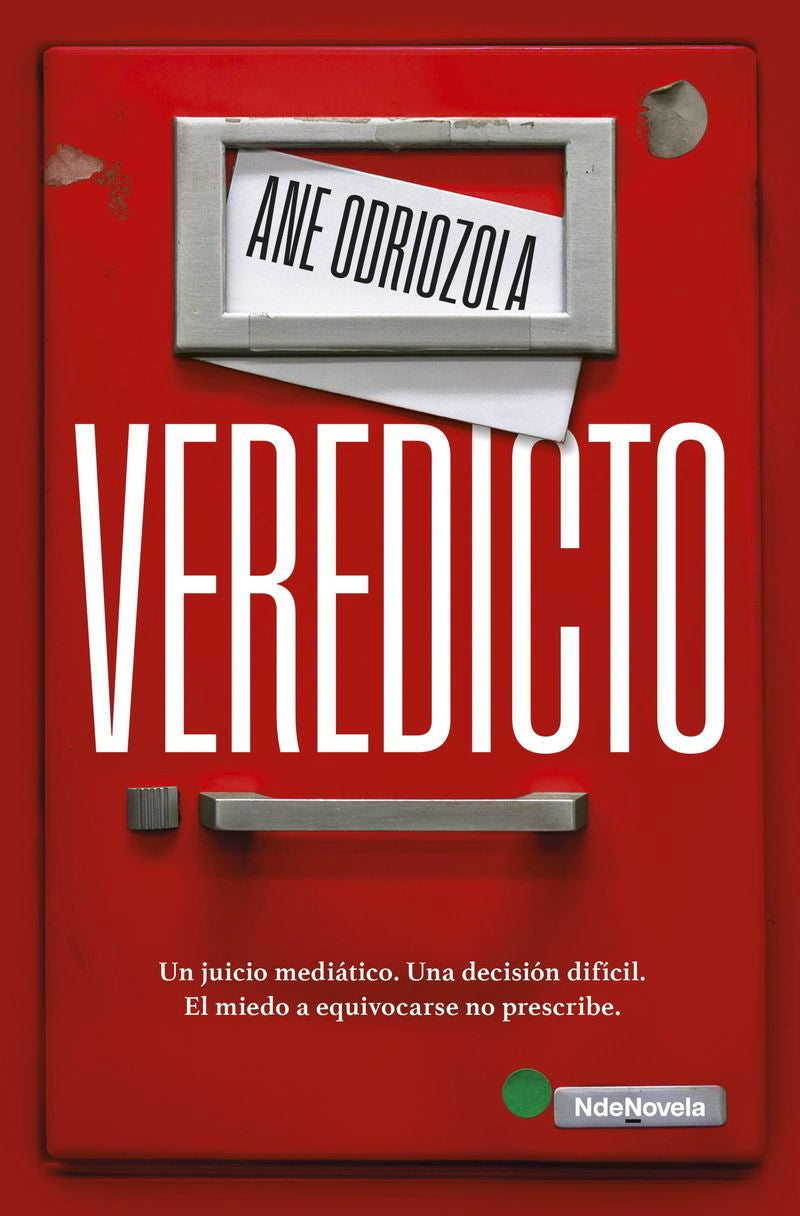 Portada de Veredicto, de Ane Odriozola