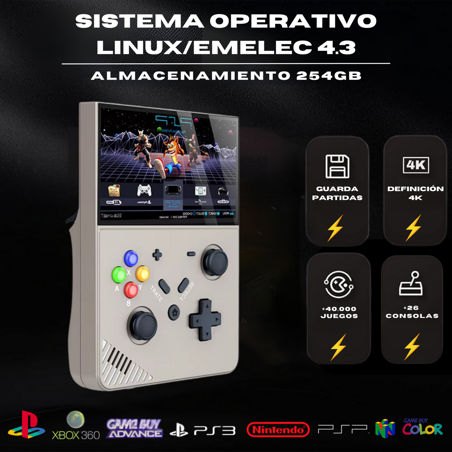 Consola Retro - M18 / R43Pro™ 254g/40k juegos + Funda de regalo