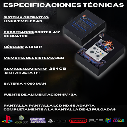 Consola Retro - M18 / R43Pro™ 254g/40k juegos + Funda de regalo