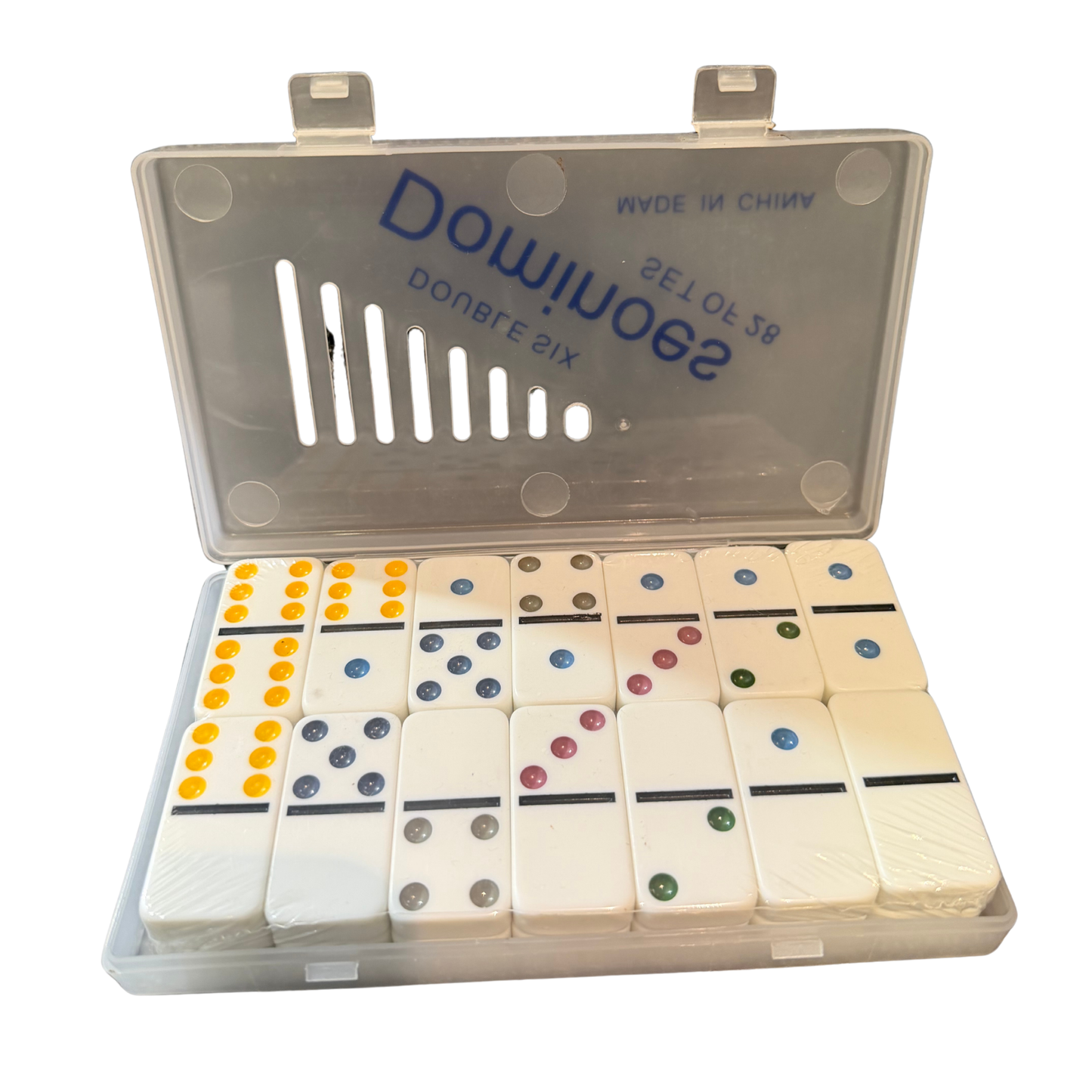 Dominó Clásico de Colores con Estuche (X)
