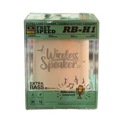 Altavoz inalámbrico portátil IPX7 con lanyard – 1200 mAh (G)