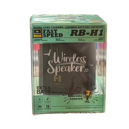 Altavoz inalámbrico portátil IPX7 con lanyard – 1200 mAh (G)