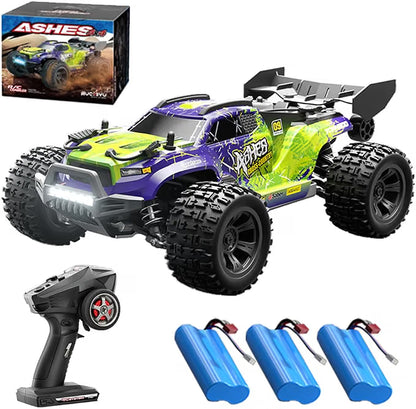 Contenido del pack: coche, mando, baterias y caja